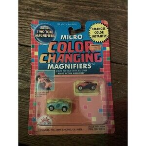 Micro Action Magnifiers Color Changing 1988 2 Car Pack #10032 SEALED